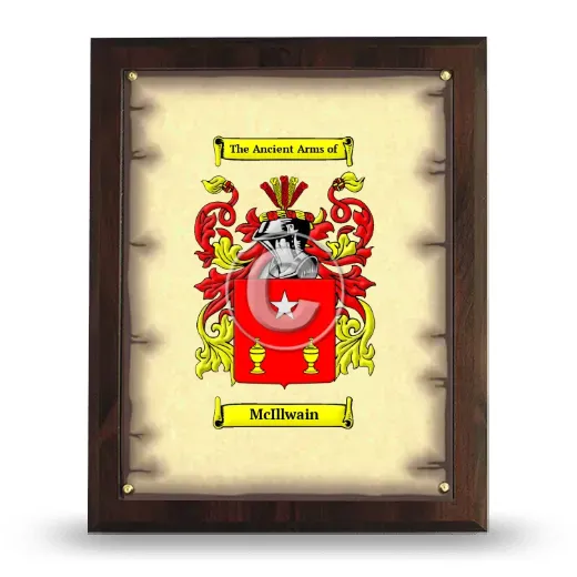 McIllwain Coat of Arms Plaque