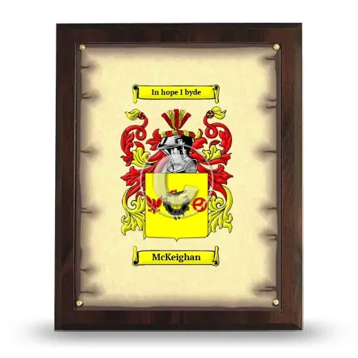 McKeighan Coat of Arms Plaque
