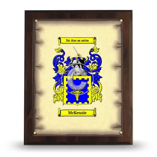 McKenzie Coat of Arms Plaque