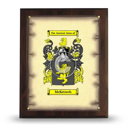 McKetrech Coat of Arms Plaque