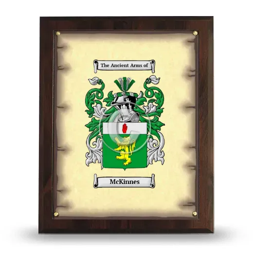 McKinnes Coat of Arms Plaque