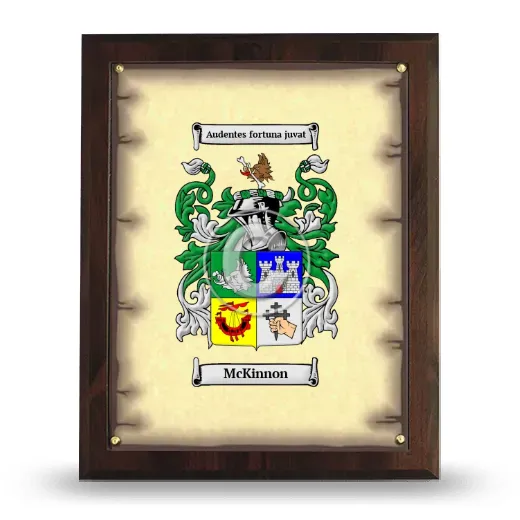 McKinnon Coat of Arms Plaque