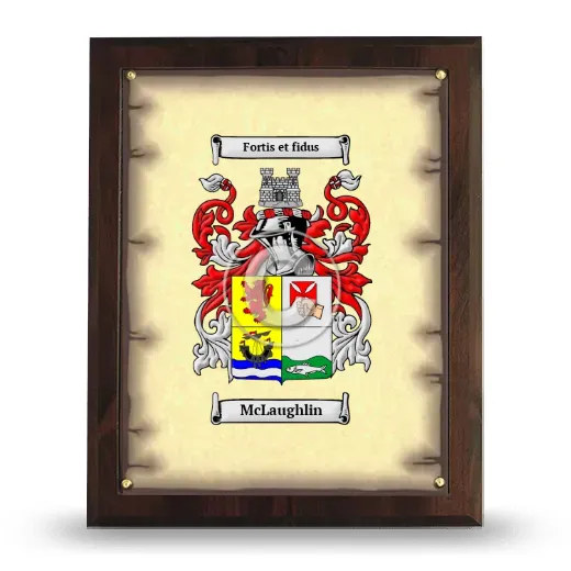 McLaughlin Coat of Arms Plaque