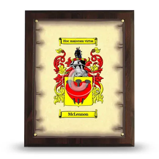 McLennon Coat of Arms Plaque