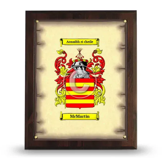 McMartin Coat of Arms Plaque
