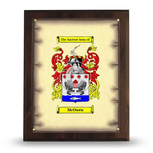 McOwen Coat of Arms Plaque