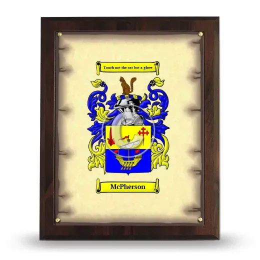 McPherson Coat of Arms Plaque