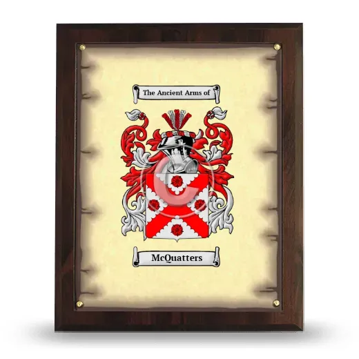 McQuatters Coat of Arms Plaque