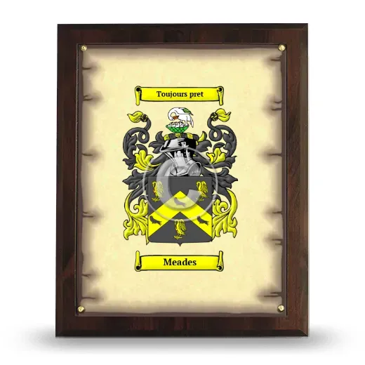 Meades Coat of Arms Plaque