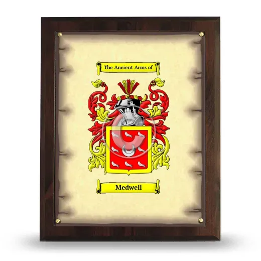 Medwell Coat of Arms Plaque