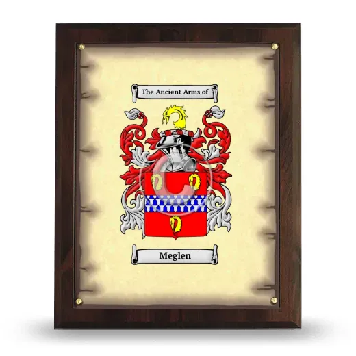 Meglen Coat of Arms Plaque