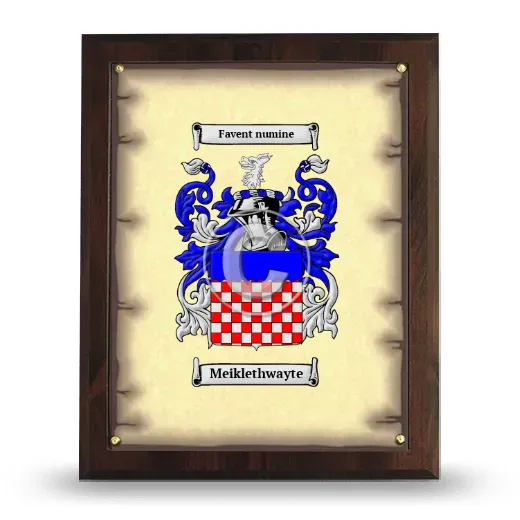 Meiklethwayte Coat of Arms Plaque
