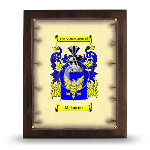 Melancon Coat of Arms Plaque