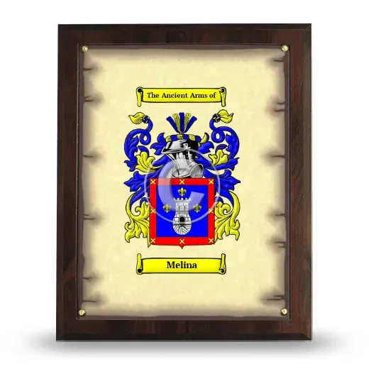 Melina Coat of Arms Plaque