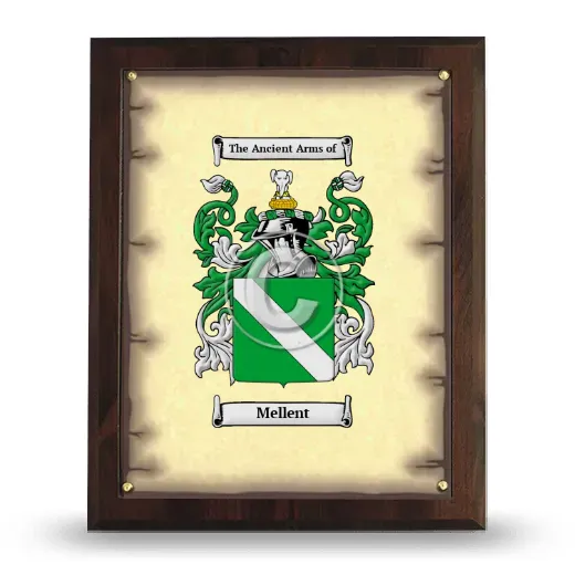 Mellent Coat of Arms Plaque