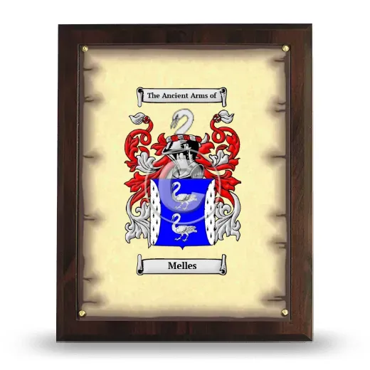 Melles Coat of Arms Plaque