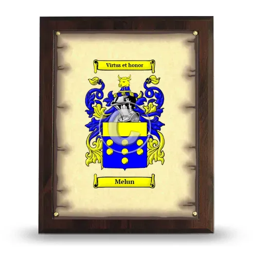 Melun Coat of Arms Plaque