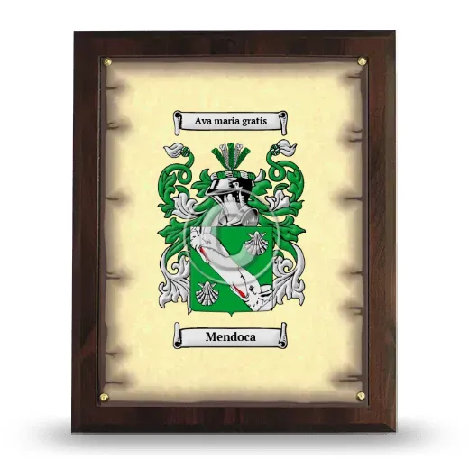 Mendoca Coat of Arms Plaque