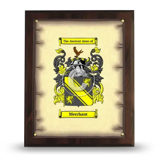 Merchant Coat of Arms Plaque