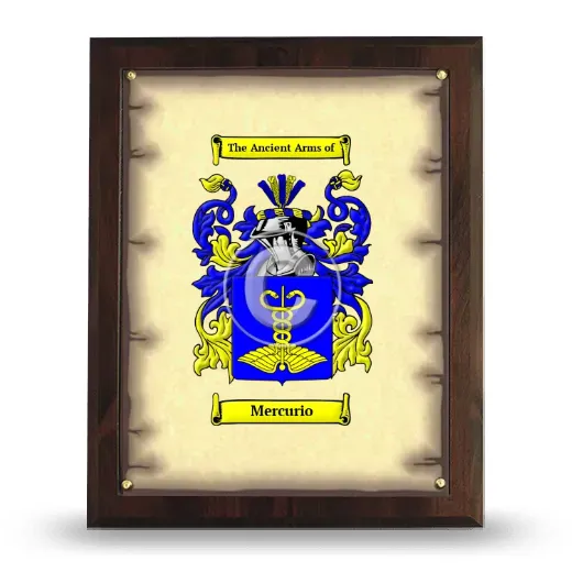 Mercurio Coat of Arms Plaque