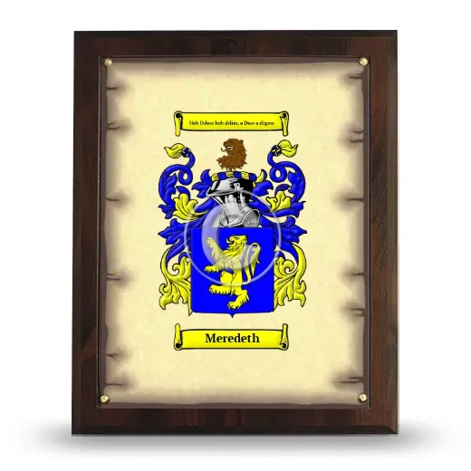 Meredeth Coat of Arms Plaque