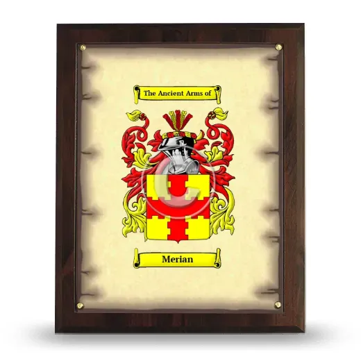 Merian Coat of Arms Plaque