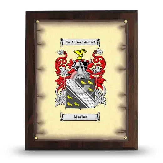 Merles Coat of Arms Plaque