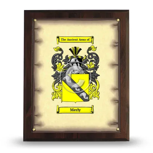 Merly Coat of Arms Plaque