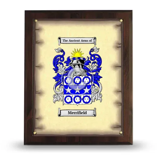 Merrifield Coat of Arms Plaque