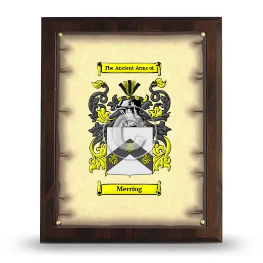 Merring Coat of Arms Plaque