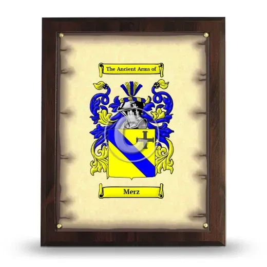 Merz Coat of Arms Plaque