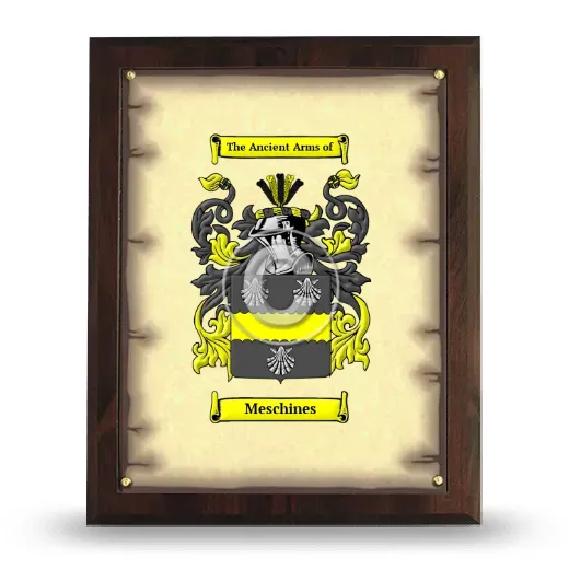 Meschines Coat of Arms Plaque