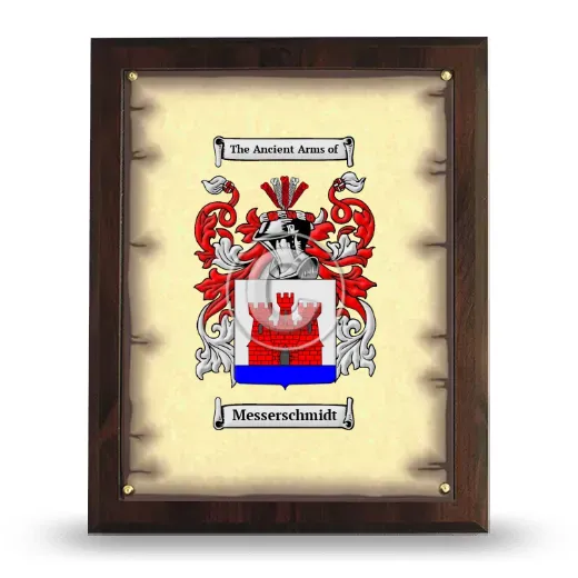 Messerschmidt Coat of Arms Plaque