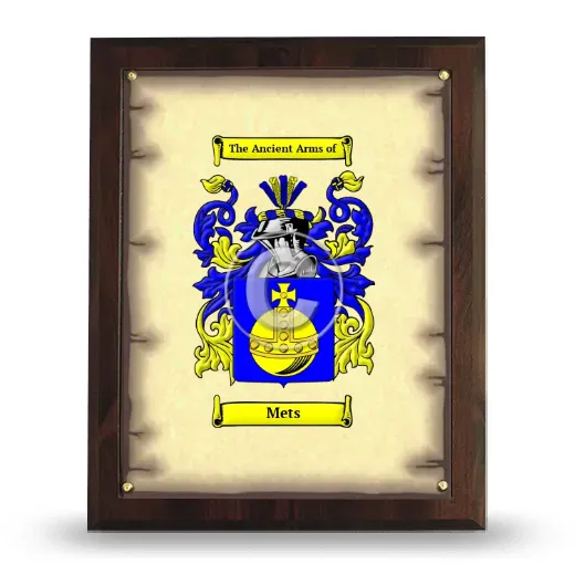 Mets Coat of Arms Plaque