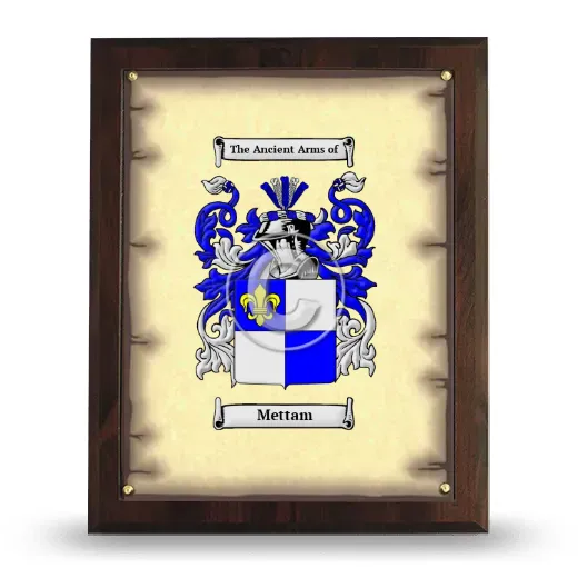 Mettam Coat of Arms Plaque