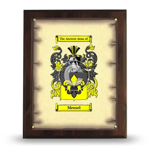 Meusel Coat of Arms Plaque