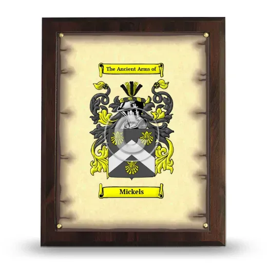 Mickels Coat of Arms Plaque