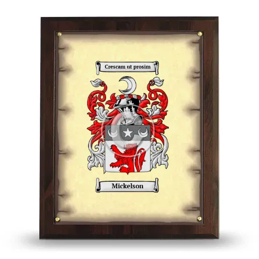 Mickelson Coat of Arms Plaque