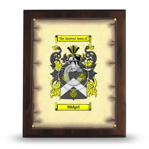 Midgel Coat of Arms Plaque