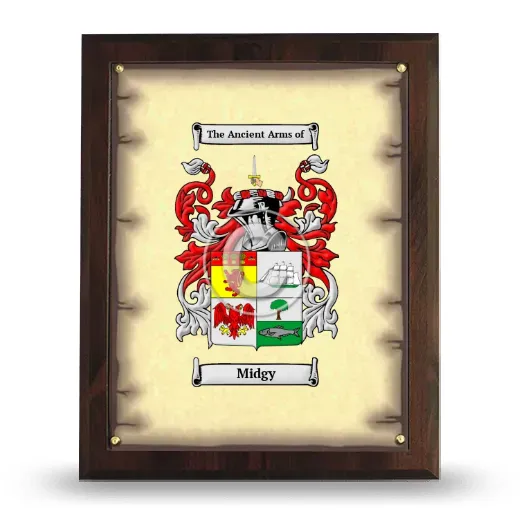 Midgy Coat of Arms Plaque