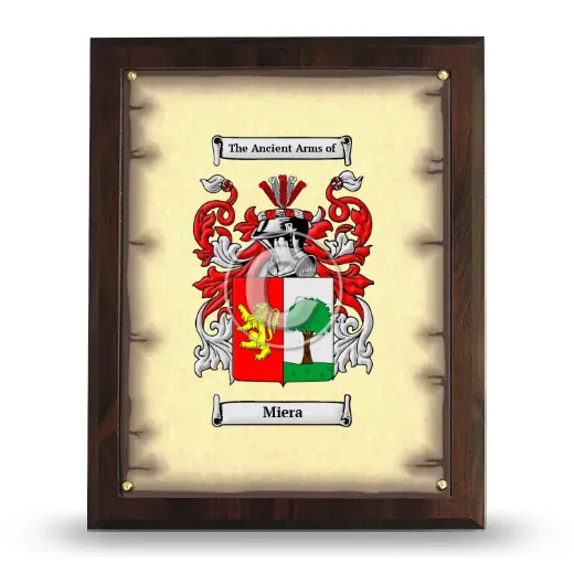 Miera Coat of Arms Plaque