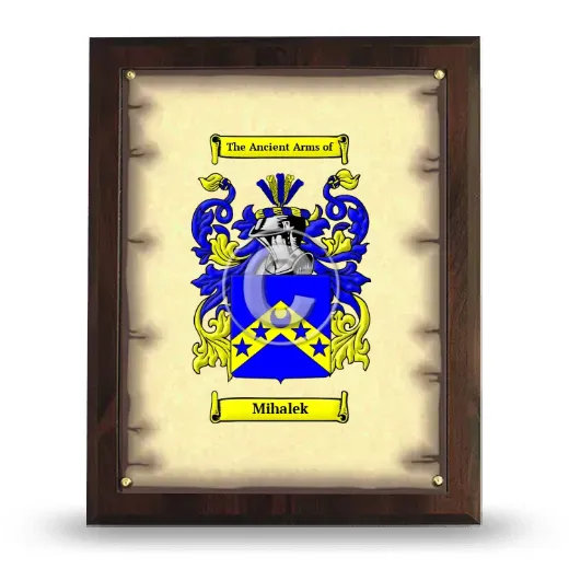 Mihalek Coat of Arms Plaque