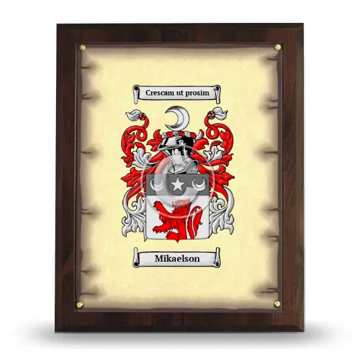 Mikaelson Coat of Arms Plaque