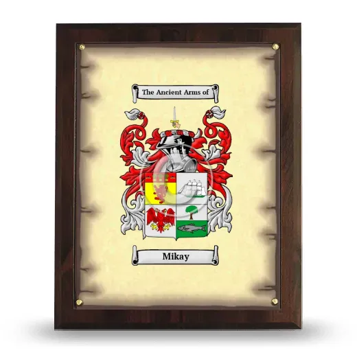 Mikay Coat of Arms Plaque
