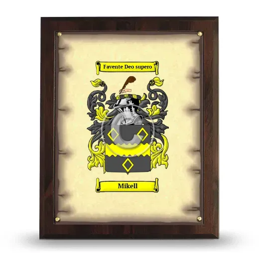 Mikell Coat of Arms Plaque