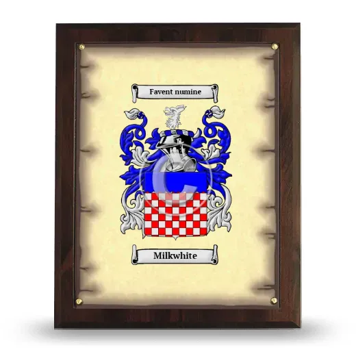 Milkwhite Coat of Arms Plaque
