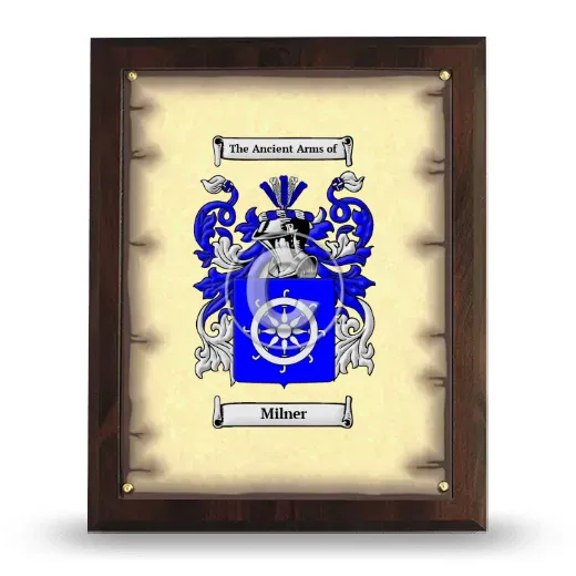 Milner Coat of Arms Plaque