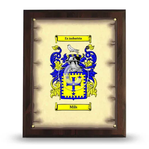 Mils Coat of Arms Plaque