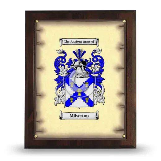 Milverton Coat of Arms Plaque