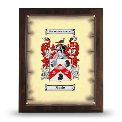 Minde Coat of Arms Plaque